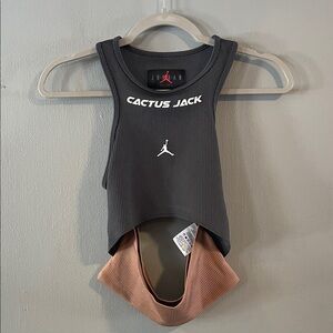 Air Jordan x Cactus Jack by Travis Scott Women's Tank Top 'Dark Smoke Grey XS